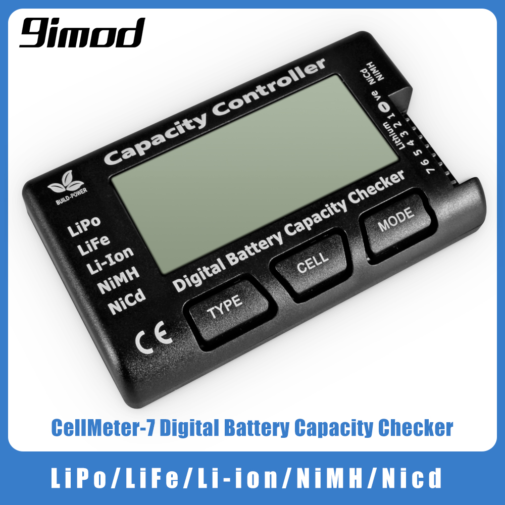 Drone Battery Voltage Checker - 9IMOD RC CellMeter-7 Digital Battery Capacity