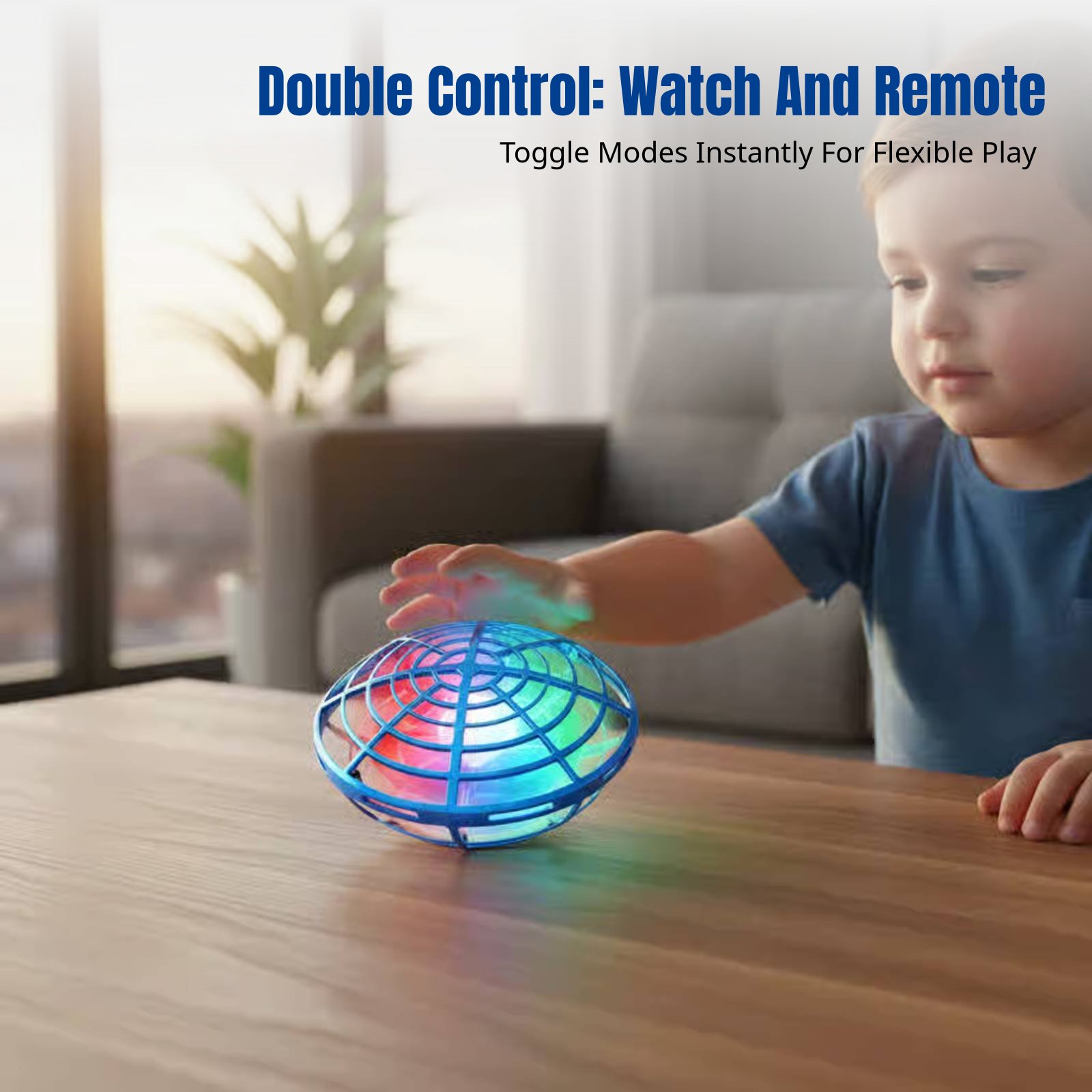 Drone Battery Box - Detector Gesture Flying Disc, 4-Axis Rotating