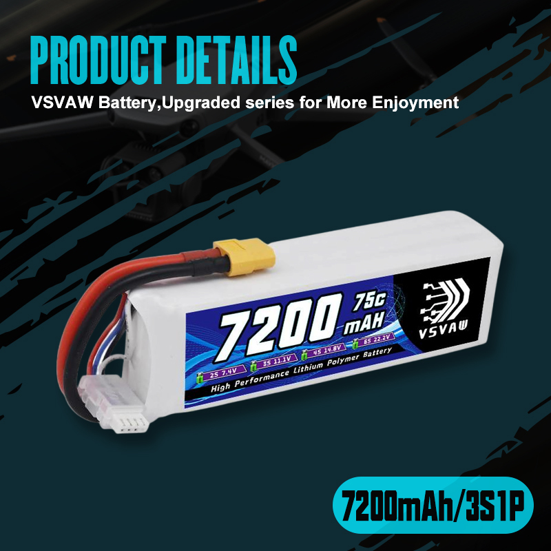VSVAW 3S Lipo Battery 11.1V 72 - Drone Battery Plate recensione e prezzo