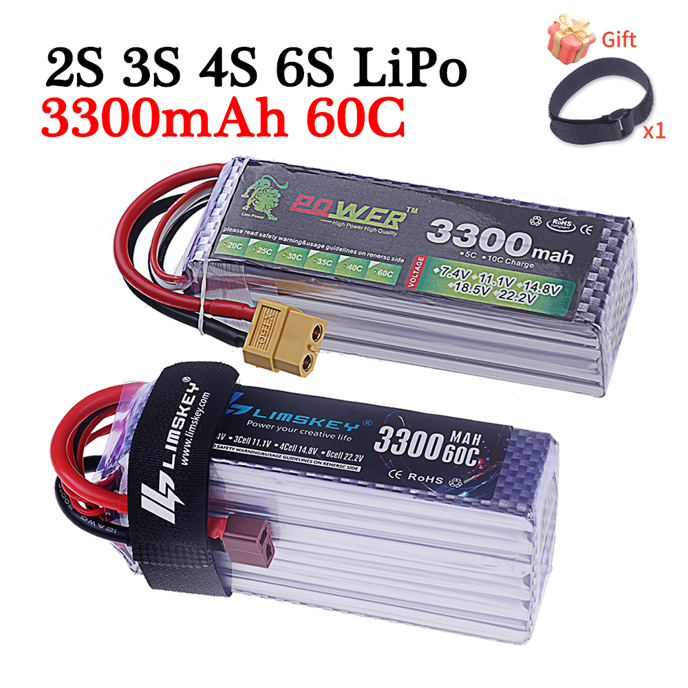 60C Lipo Battery 3300mAh 7.4V  - Drone Battery 6S recensione e prezzo