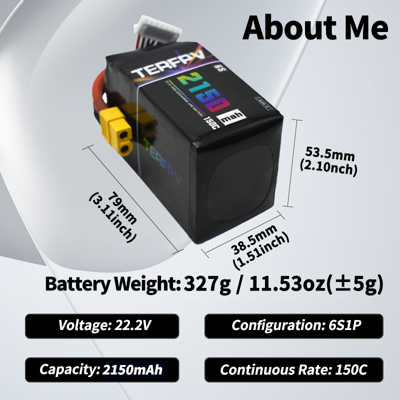 TERFPV Lipo Battery 6S 22.2V 1 - Drone Battery Plate recensione e prezzo