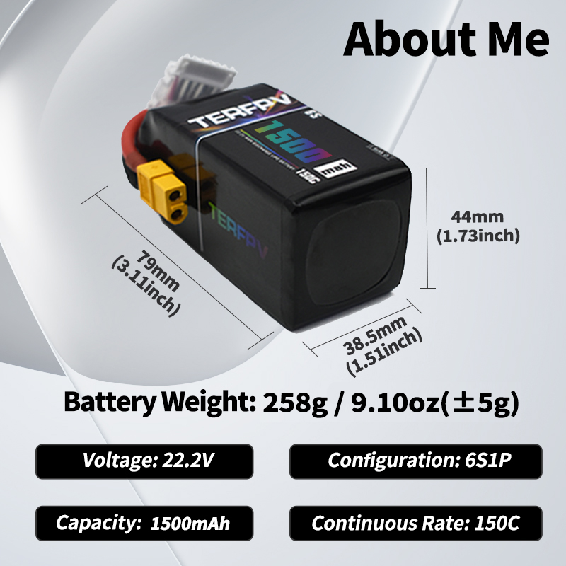 TERFPV Lipo Battery 6S 22.2V 1 - Drone Battery Plate recensione e prezzo