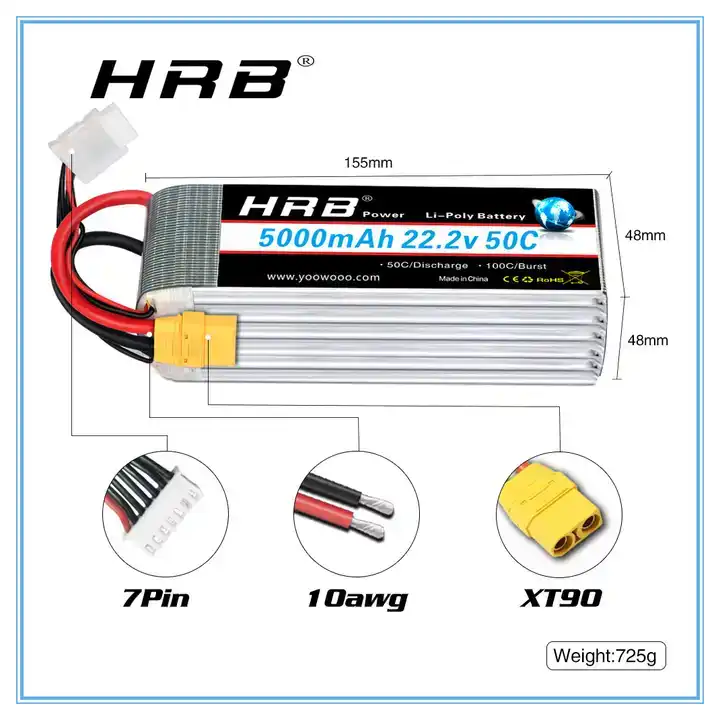 HRB Lipo Battery 2~6S 2200mah/ - Drone Battery 6S recensione e prezzo