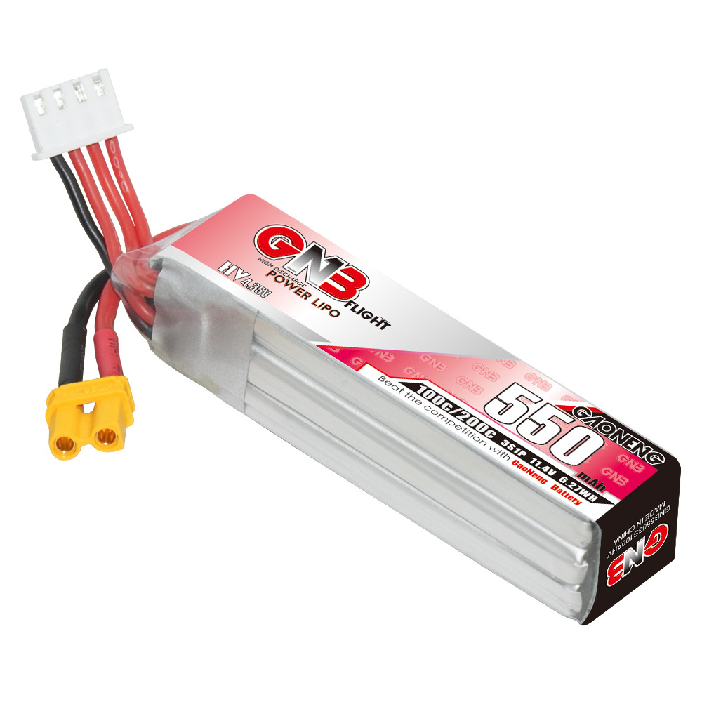 GNB HV 11.4V 550mAh 100C/200C  - Drone Battery Plate recensione e prezzo