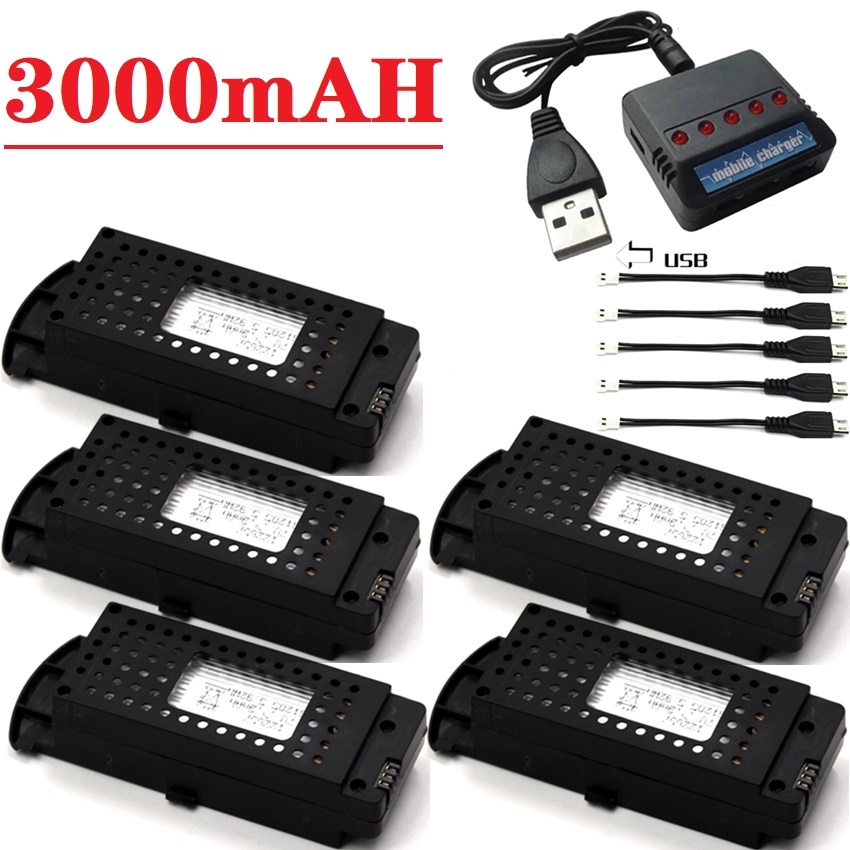 Q6 Drones Battery 3.7V 3000mAh - Drone Battery Li-Ion recensione e prezzo