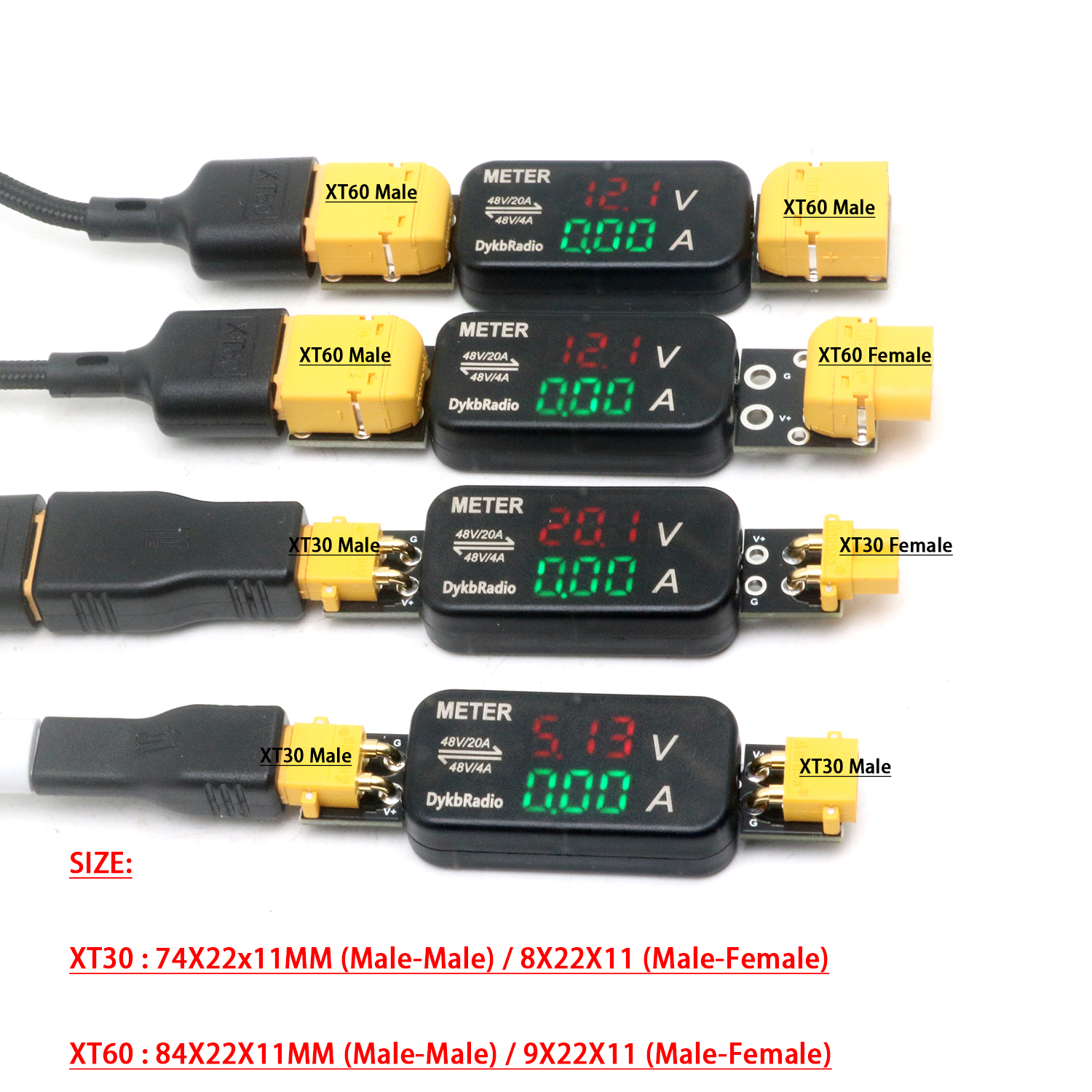 XT30/XT60 20A/4A DC Voltage Cu - Drone Battery Voltage Checker recensione e prezzo