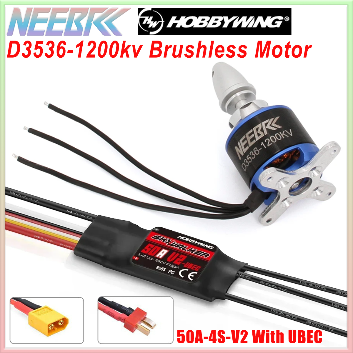 3536 1200KV Brushless Motor 2- - Drone Battery 4S recensione e prezzo