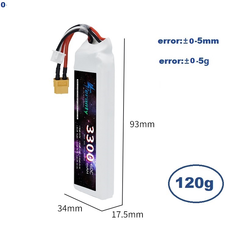 2S 7.4V LiPo Battery 3300mAh 6 - Drone Battery Connector recensione e prezzo