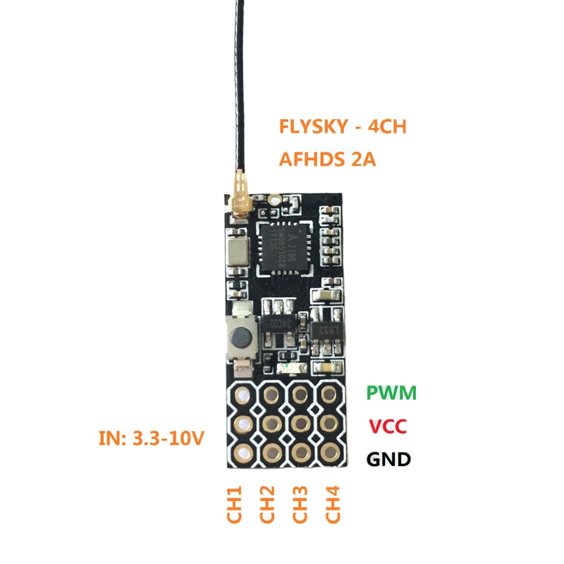 Flysky FS2A Mini Receiver 4CH  - Drone Battery Plate recensione e prezzo