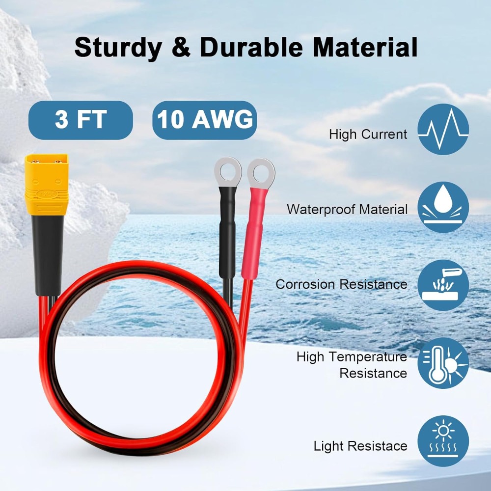 XT90 to O Ring Terminal Cable  - Drone Battery Connector recensione e prezzo