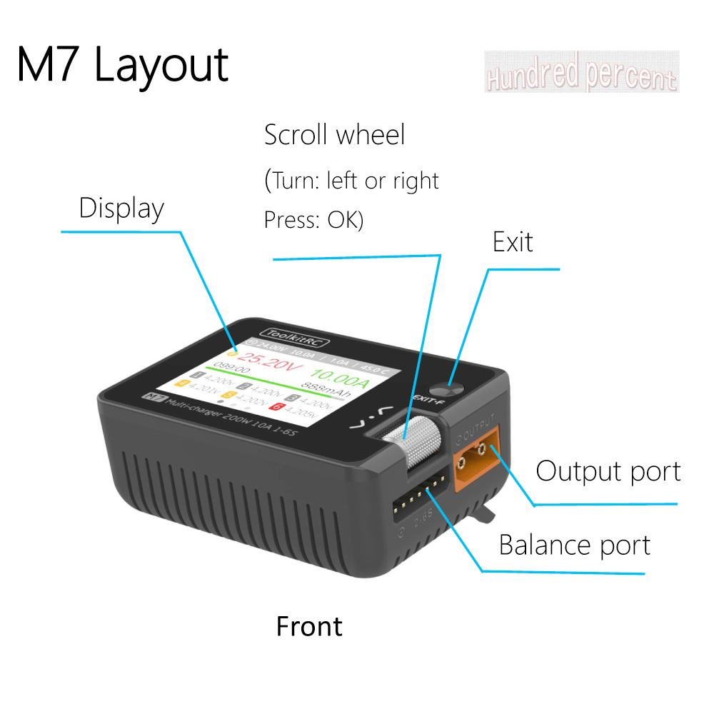 ToolkitRC M7 Charger Intellige - Drone Battery Voltage Checker recensione e prezzo