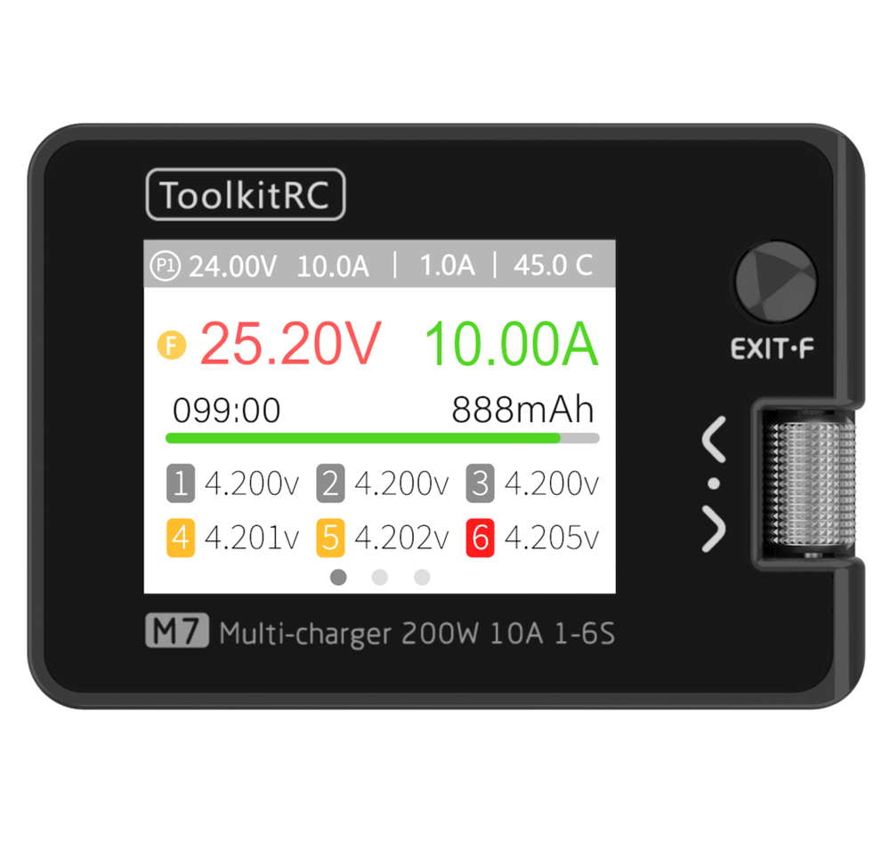 ToolkitRC M7 Charger Intellige - Drone Battery Voltage Checker recensione e prezzo