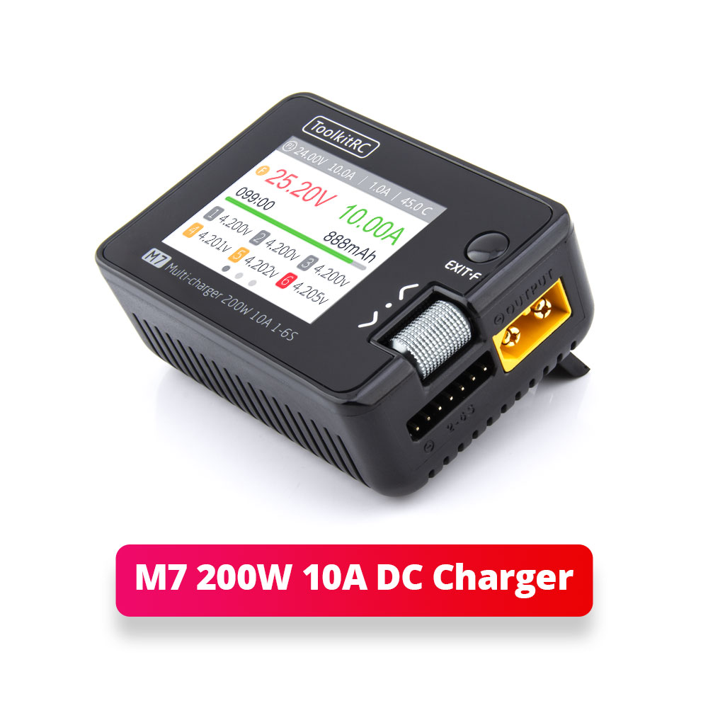 ToolkitRC M7 200W 10A Balance  - Drone Battery Voltage Checker recensione e prezzo