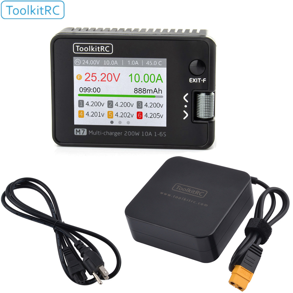 ToolkitRC M7 200W 10A Balance  - Drone Battery Voltage Checker recensione e prezzo