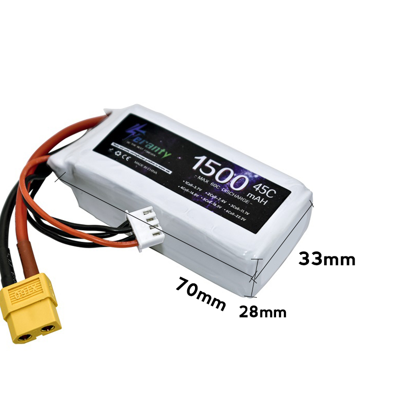 TERANTY 3s 45C 11.1V 1500mah L - Drone Battery Li-Ion recensione e prezzo
