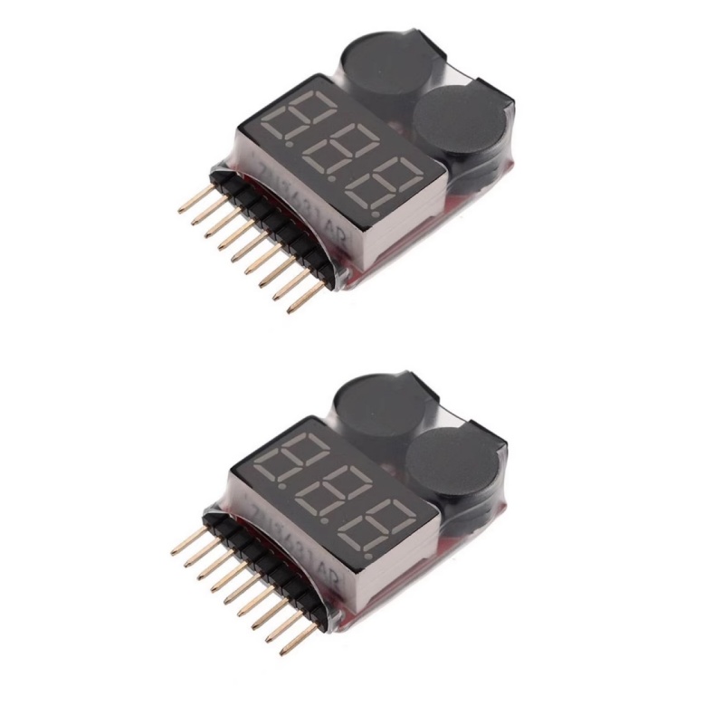 2Pcs 1S-8S LiPo Battery Voltag - Drone Battery Voltage Checker recensione e prezzo