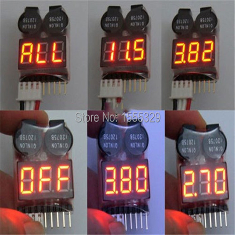2Pcs 1S-8S LiPo Battery Voltag - Drone Battery Voltage Checker recensione e prezzo