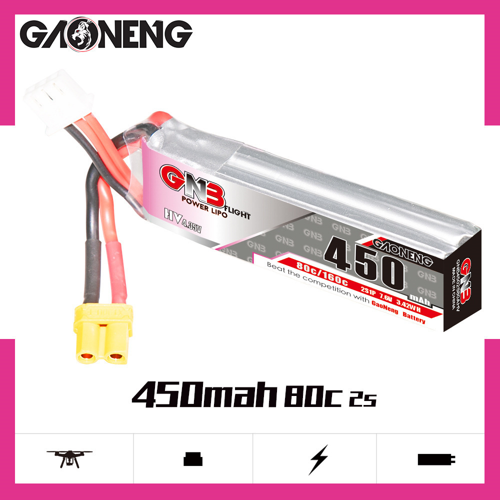 GNB LiPo Battery HV 2S 7.6V 45 - Drone Battery Plate recensione e prezzo