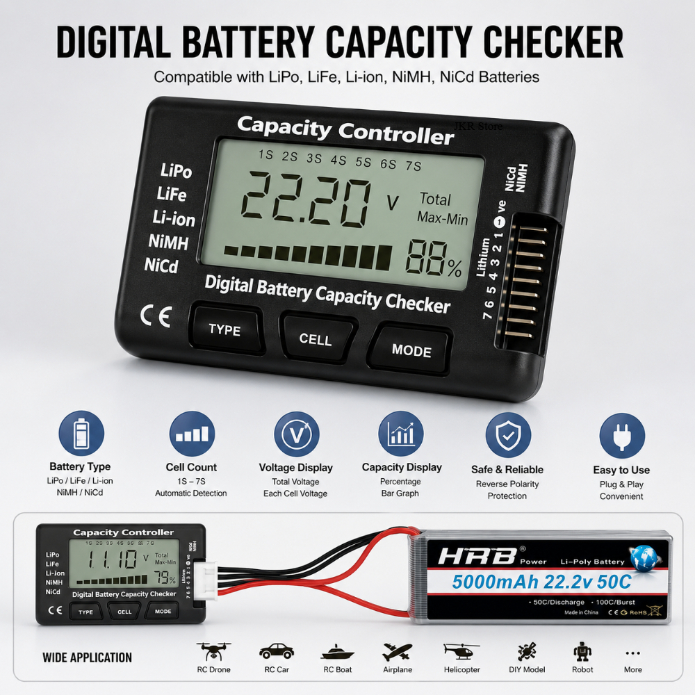 Handheld Battery Capacity Chec - Drone Battery Voltage Checker recensione e prezzo
