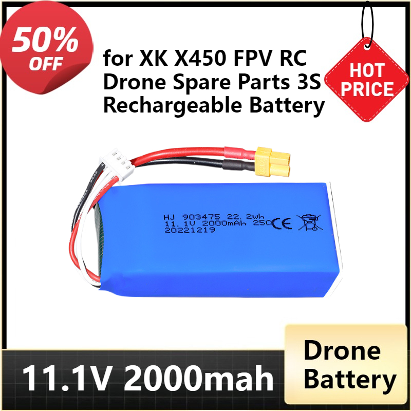 XT30 Plug 11.1v 2000mAh Lipo B - Drone Battery 3S recensione e prezzo