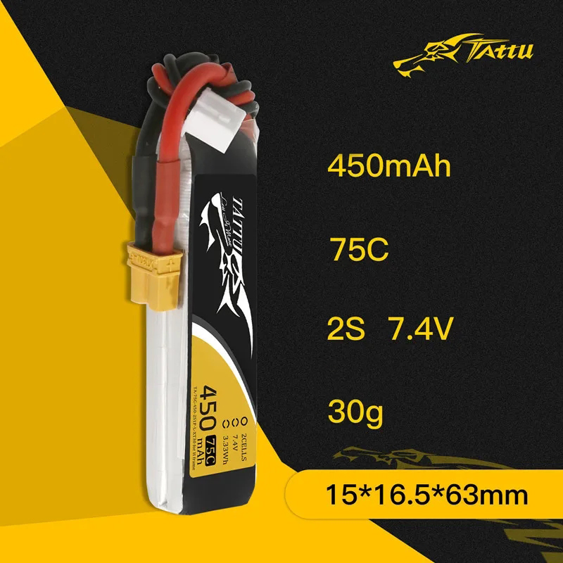 3Pcs NEW TATTU 450/500/550mAh  - Drone Battery Plate recensione e prezzo