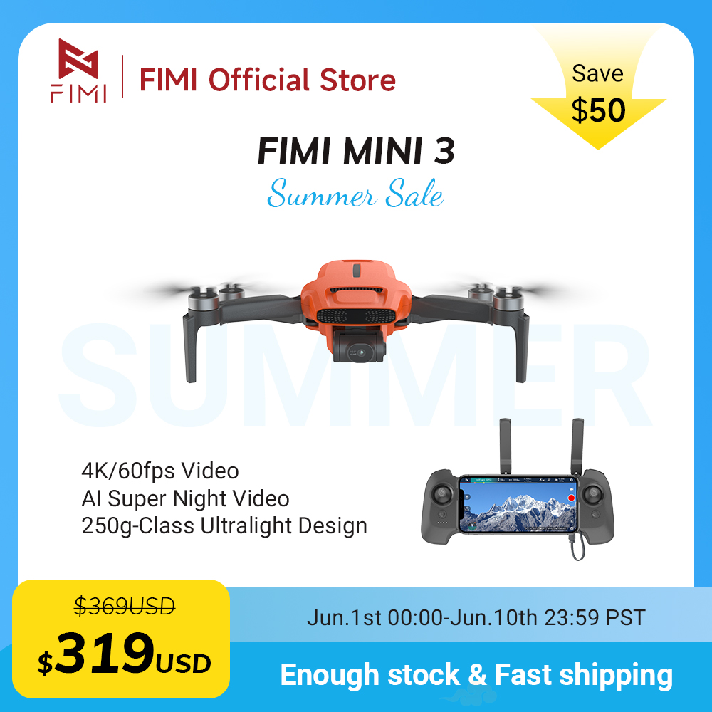 FIMI MINI 3 Camere drone 4K 60 - Drone Battery Smart recensione e prezzo