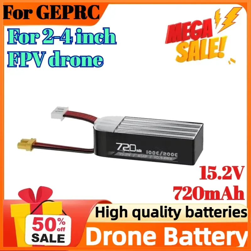 4S 15.2V 720mAh 100C Battery f - Drone Battery High Voltage recensione e prezzo