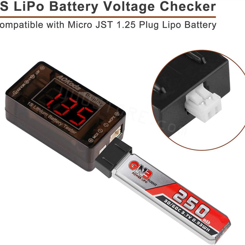 AOKoda AOK-041 1S LiPo Battery - Drone Battery Voltage Checker recensione e prezzo